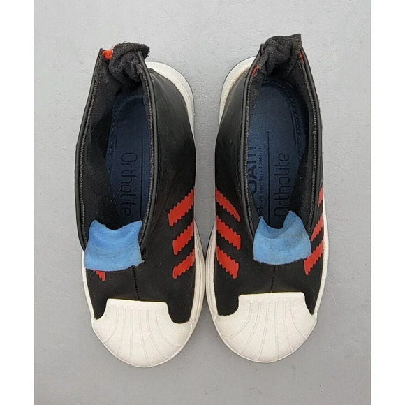 Adidas Superstar 360 Rain Boot J 'Black Bright Red' Kids Size 9 #S23970 - Picture 5 of 7